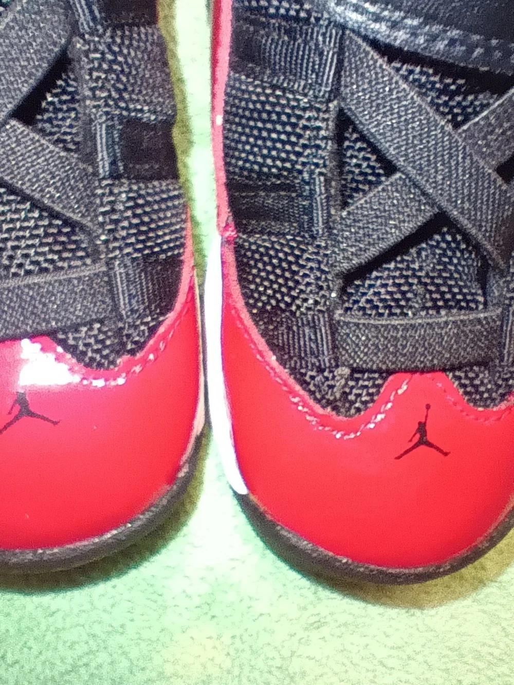Nike Air Jordan's Sz 7C (TD) In Blk/Wht Gym Red (Bred) Colorway